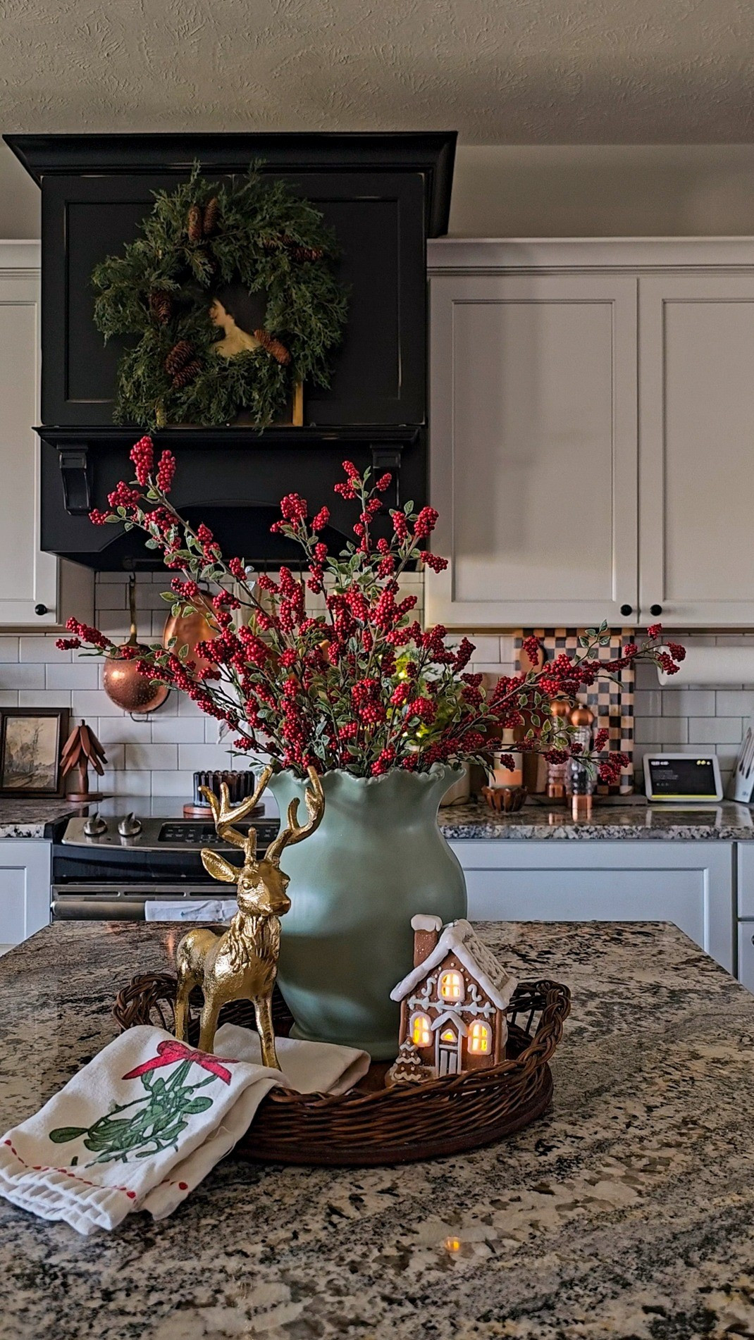 Simple kitchen island Centerpiece 

#LTKHoliday #LTKSeasonal #LTKHome