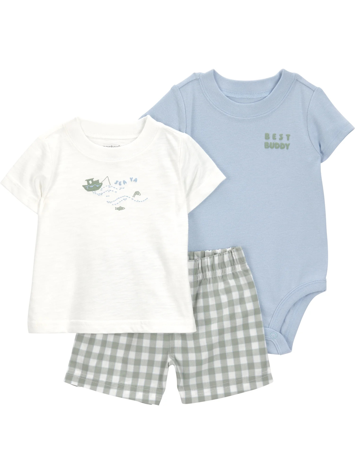Carter's Child of Mine Baby Boy Outfit Set, 3-Piece, Sizes 0/3-24 Months | Walmart (US)