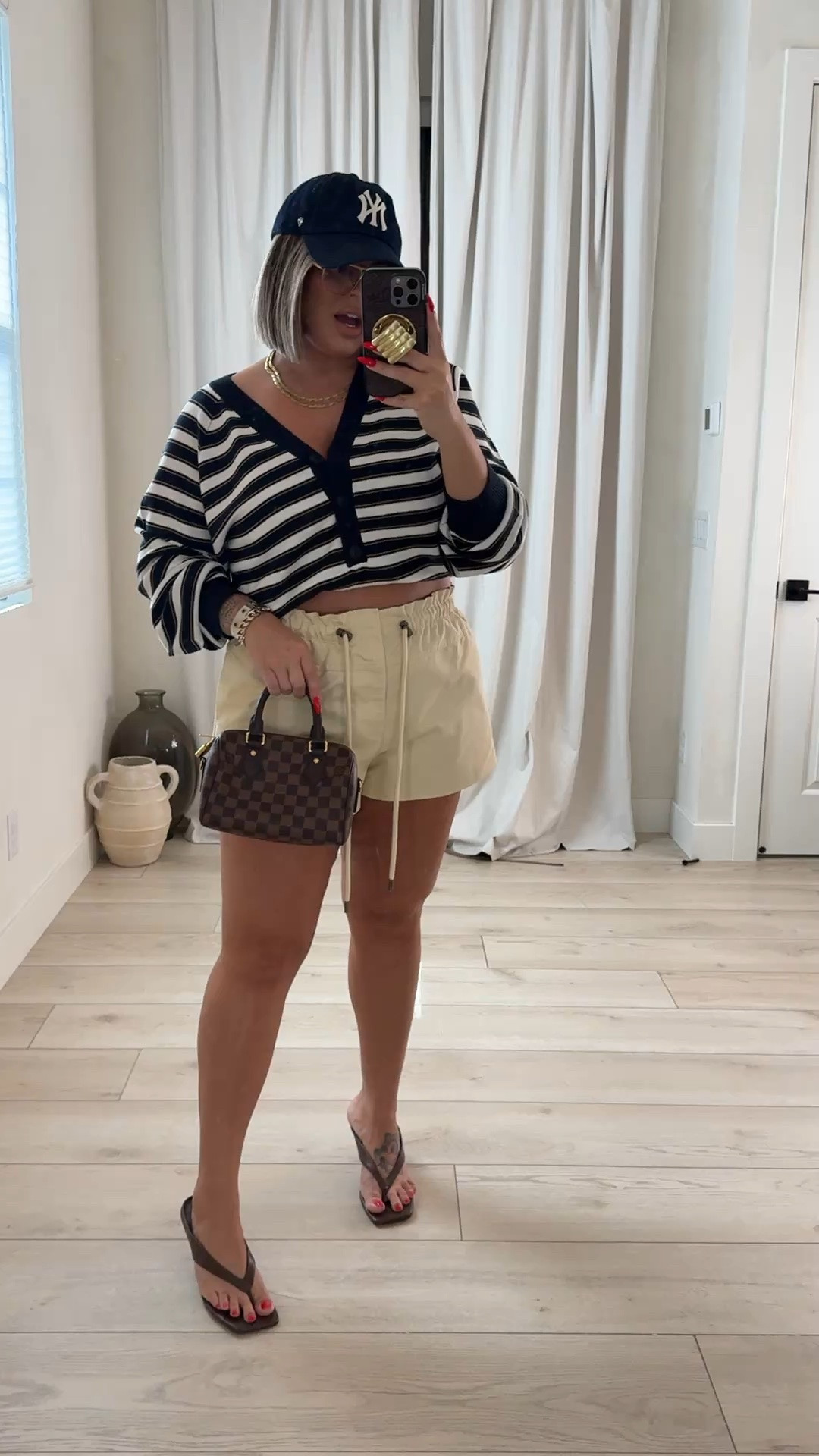 Shorts size down they run really big I’m wearing a M in shorts 
Top L
#target