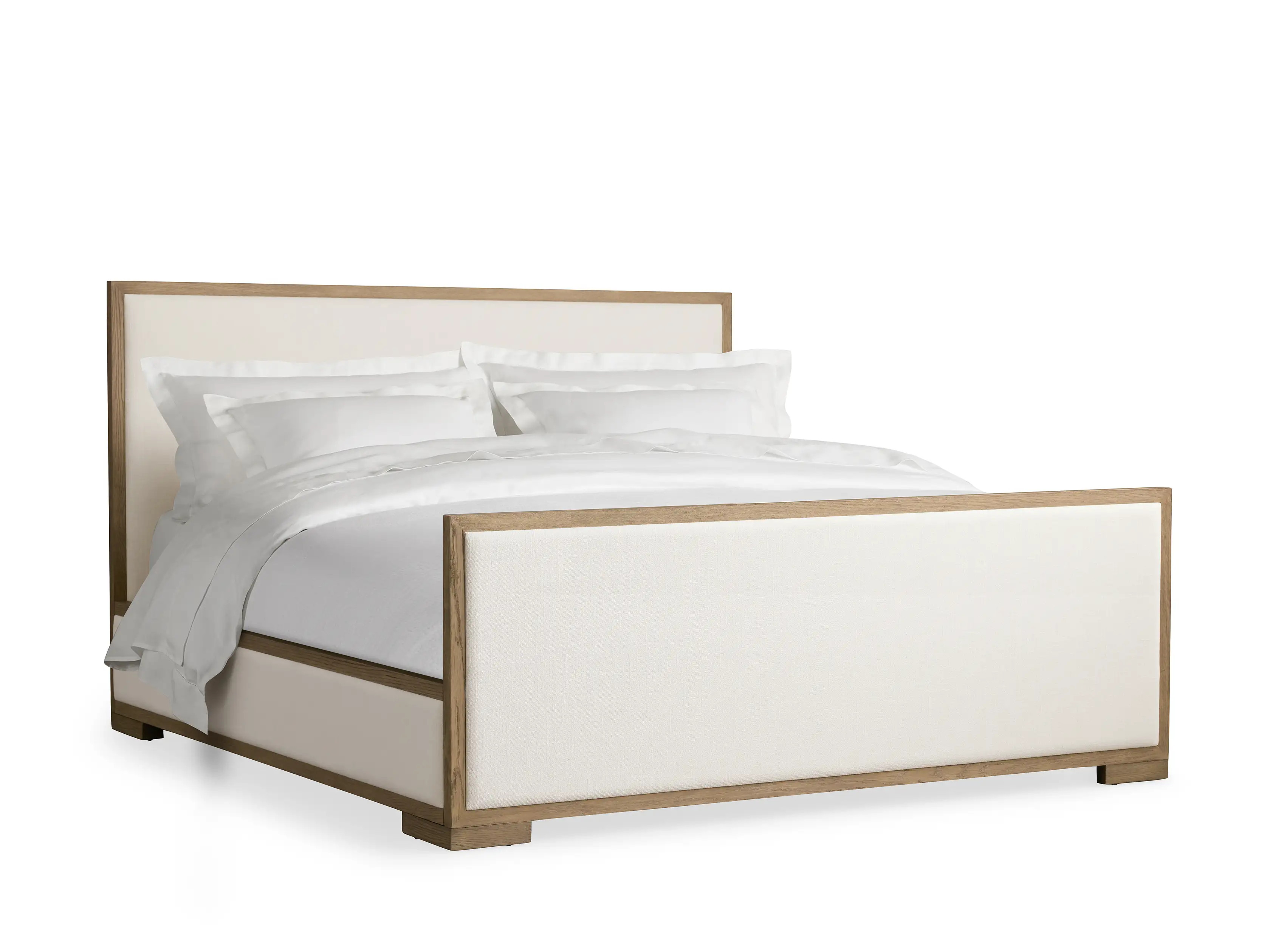 Darien Panel Bed with High Footboard in Fawn | Arhaus