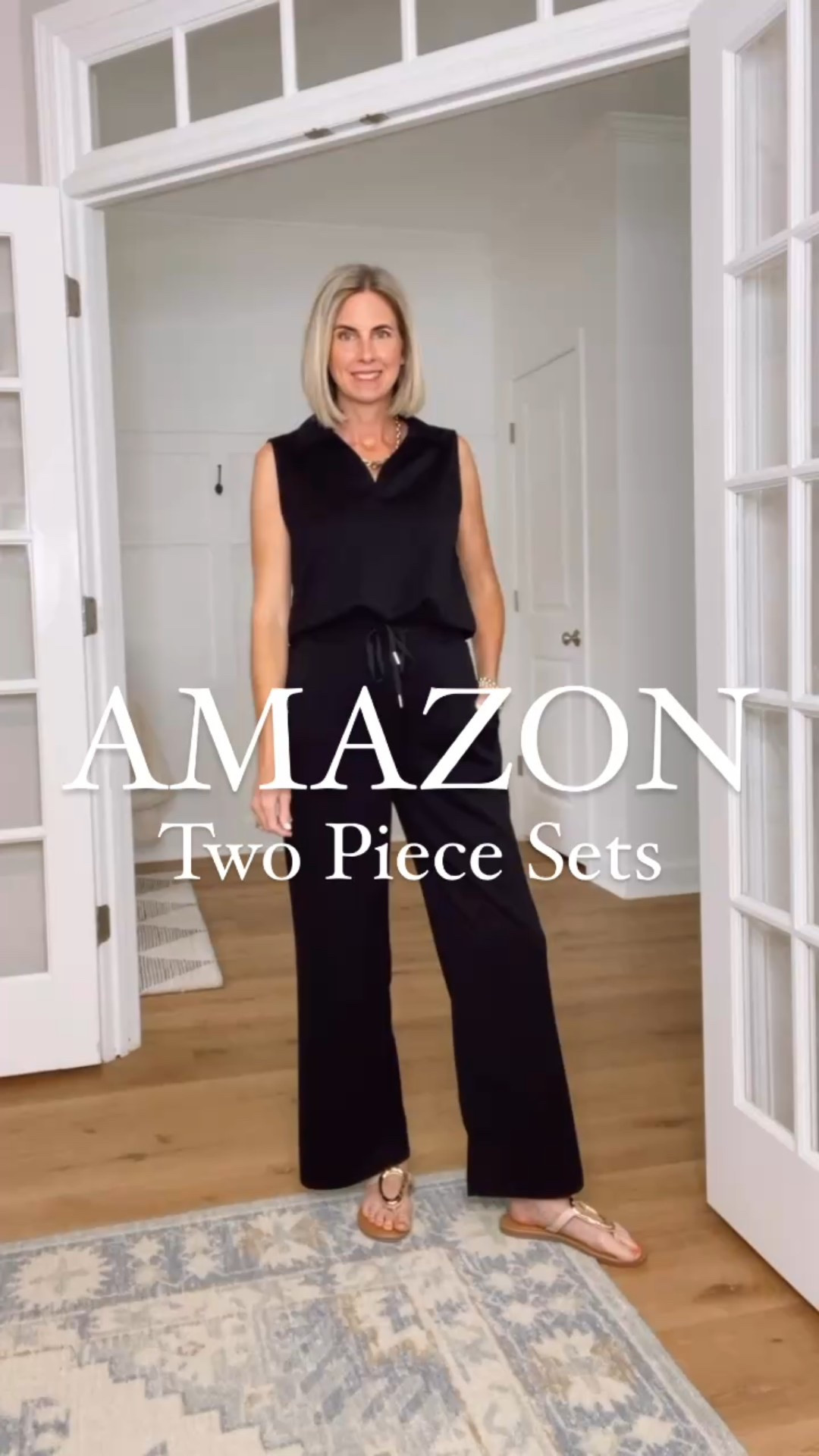 Amazon 2 piece sets. Buttery soft material! Feels like you’re wearing pajamas. So comfortable you may never want to take them off. Designer look for less. Has an elastic waistband and pockets. Perfect for running errands and would even make a great travel outfit. Pairs perfectly with sneakers, sandals or flats. Comes in lots of colors. Wearing a small. 

#LTKFindsUnder50 #LTKWatchNow #LTKSaleAlert