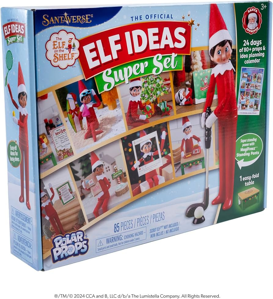 The Elf on the Shelf 24-Day Super Set Official The Elf on the Shelf Ideas for 24 Days of Elf Magi... | Amazon (US)