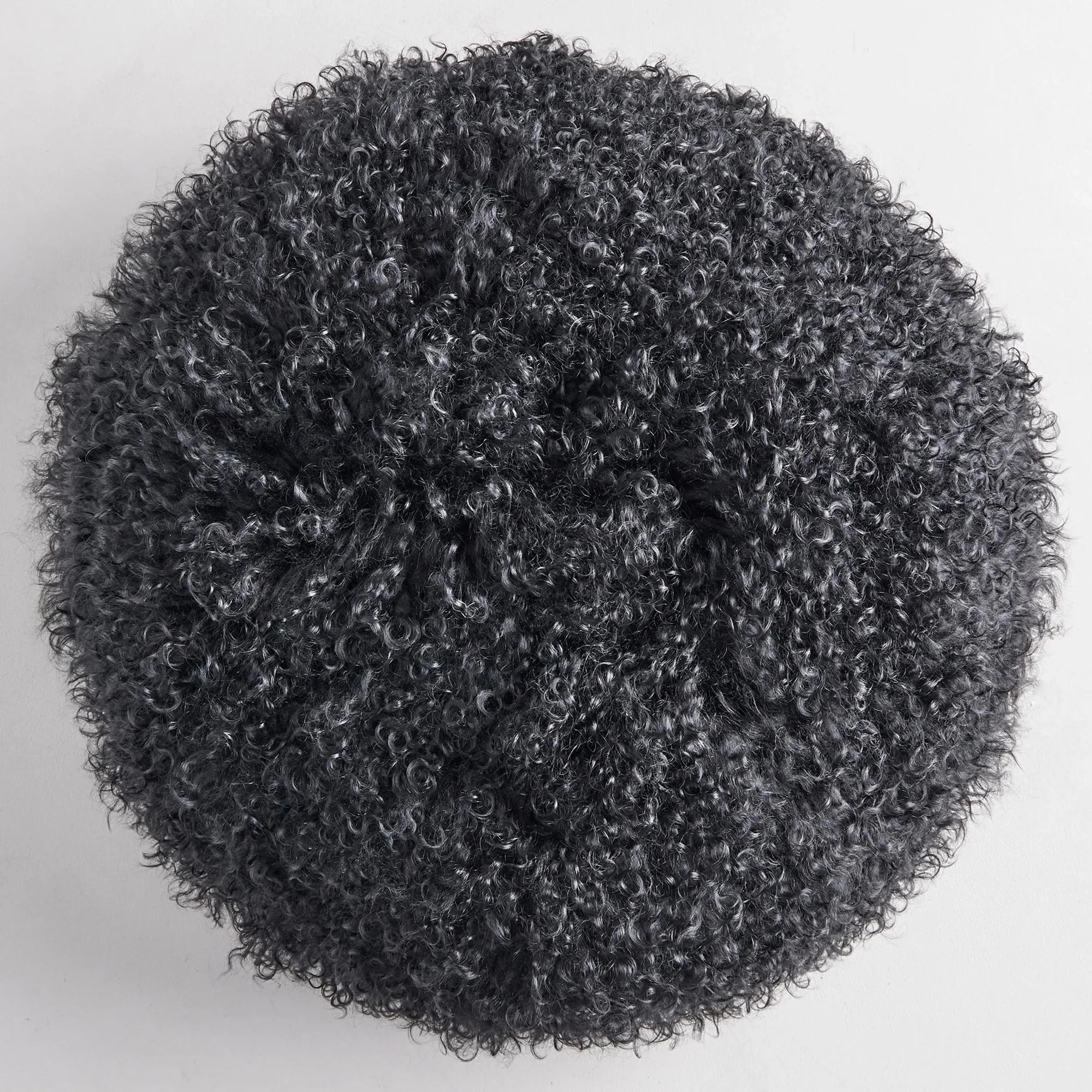 Mongolian Round Pillow 18" - Black | Z Gallerie