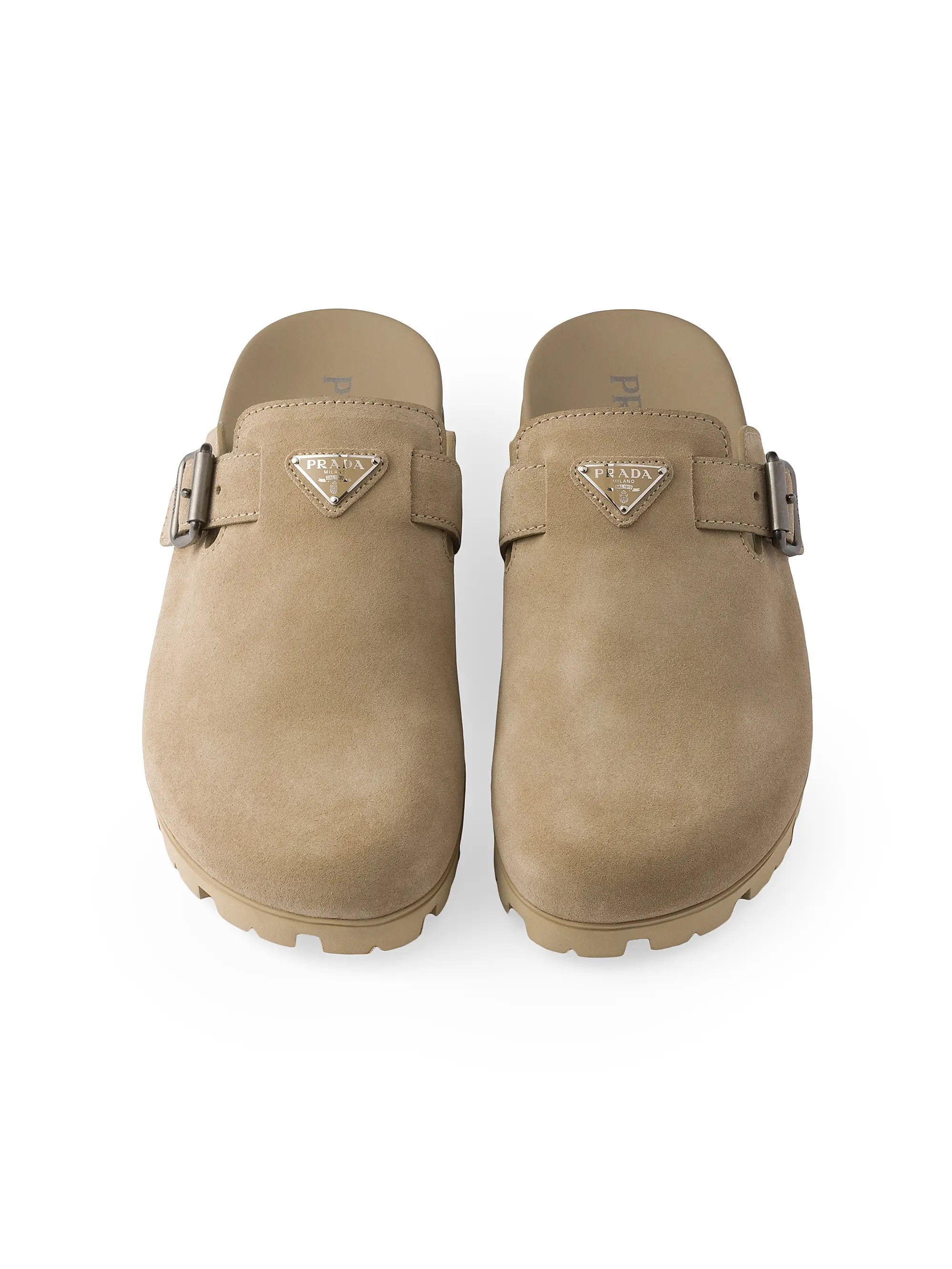 Prada Suede Mules | Saks Fifth Avenue | Saks Fifth Avenue