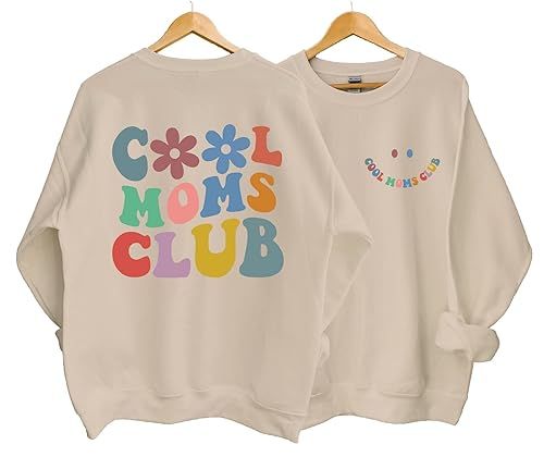 Cool Moms Club Sweatshirt, Cool Mom Sweatshirt, Cool Mom Club, Mama Sweatshirt, Mom Sweatshirt, M... | Amazon (US)