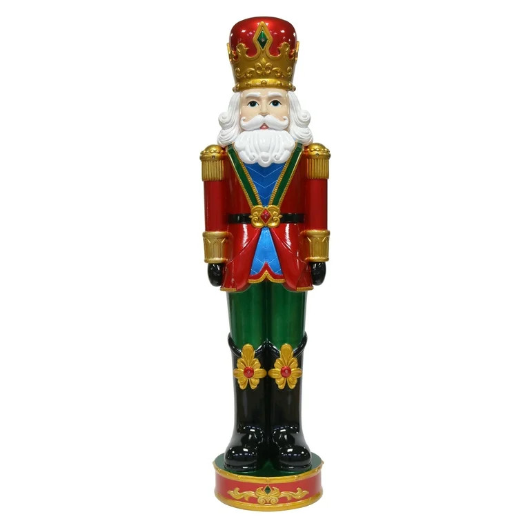 32 in Christmas Nutcracker with LED Lights up in Metallic Color, by Holiday Time | Walmart (US)