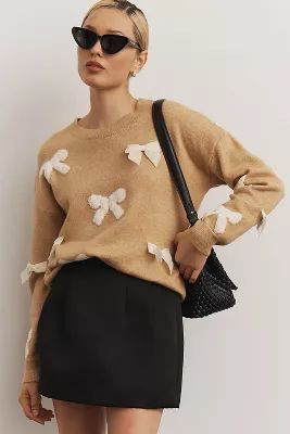 Maeve 3D Bow Sweater | Anthropologie (US)