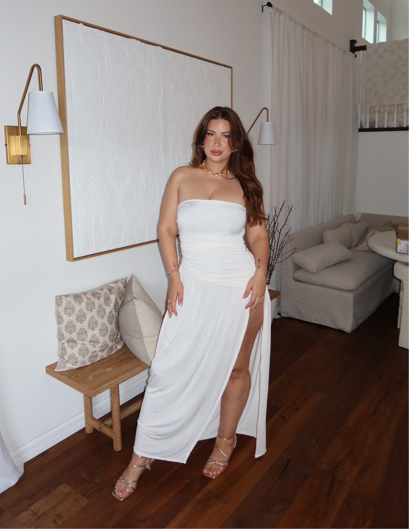 Wearing size XL in dress