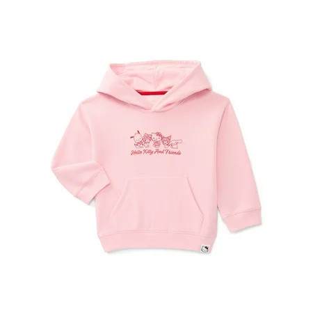 Wonder Nation Hello Kitty Toddler Girls Graphic Hoodie with Long Sleeves, Sizes 12M-5T | Walmart (US)