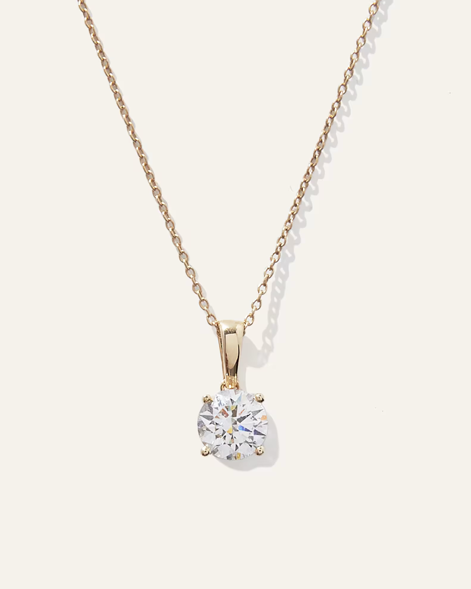 14K Gold Lab Grown Diamond Solitaire Necklace | Quince