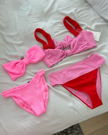Pink bikini pink swim spring break swim 

#LTKfindsunder100 #LTKtravel #LTKSeasonal