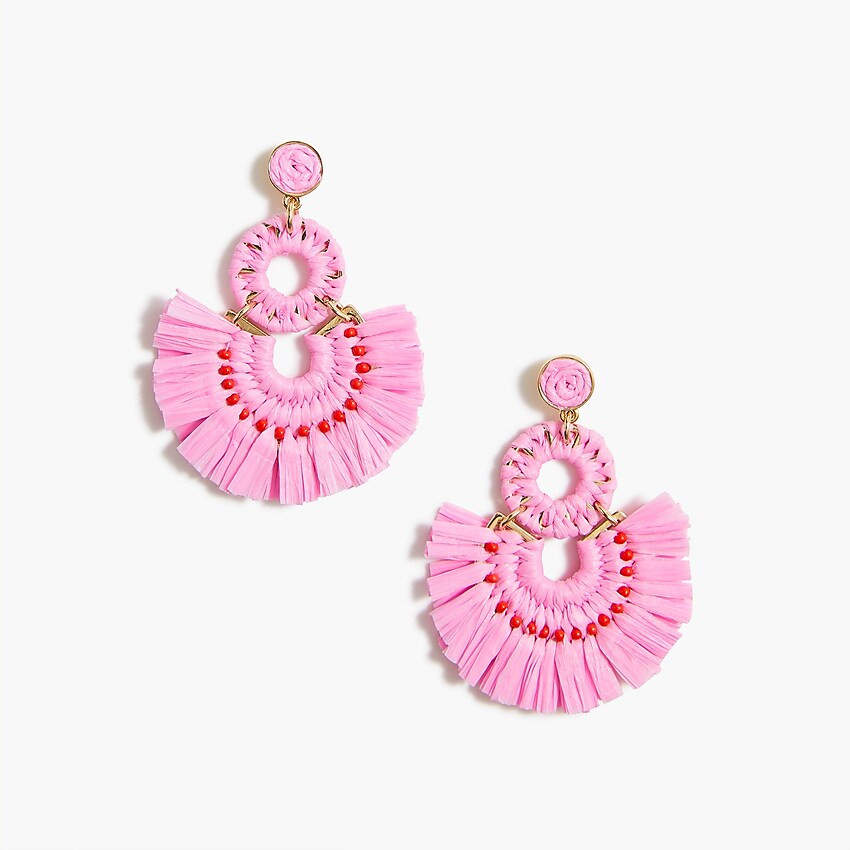 Raffia fan earringsItem BI254 
 Reviews
 
 
 
 
 
2 Reviews 
 
 |
 
 
Write a Review 
 
 
 
 
ove... | J.Crew Factory