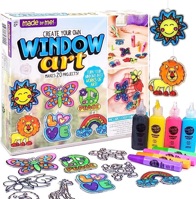 Made By Me Create Your Own Window Art, Paint Your Own DIY Suncatchers, Fun Staycation Activity or... | Amazon (US)