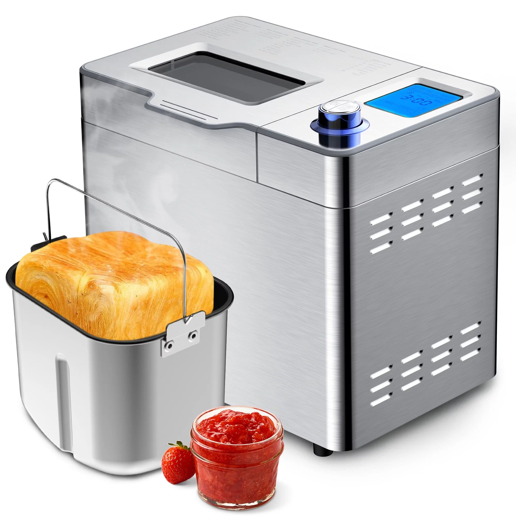 VAVSEA 25 in 1 Stainless Steel Bread Maker, 2LB Dough & Bread Maker Machine with Auto Fruit and N... | Walmart (US)