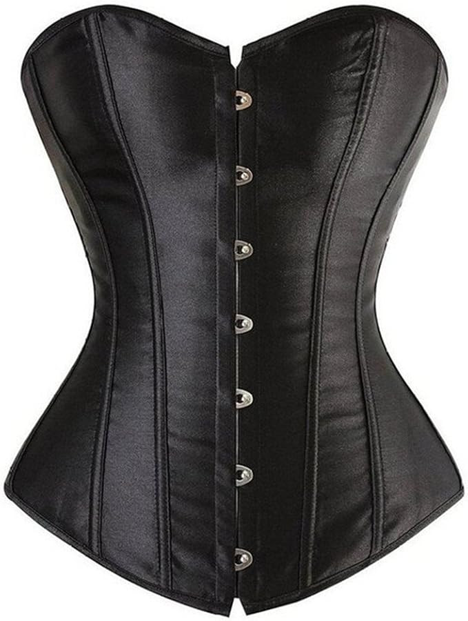 frawirshau Corsets for Women Plus Size Black Corset Sexy Bustier Corset Top Lingerie | Amazon (US)