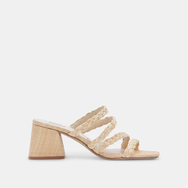 MYLAH SANDALS IN NATURAL RAFFIA | DolceVita.com