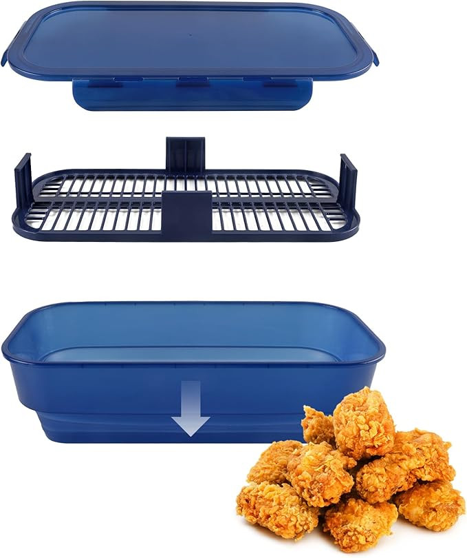 COOK WITH COLOR Collapsible Batter Bowl - Mess Free Breading Shaker Container - Great for Fried F... | Amazon (US)