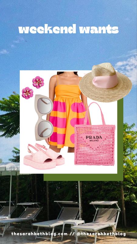 Weekend wants, weekend wishlist - hunza g swimsuit, Prada, Tory Burch, miguelina, tuckernuck, her story, Terra, x nihlo, Carolina herrera, French sole, Agua by Agua bendita, la double j, solid and stripe, AMUR, Gucci, 

#LTKitbag #LTKtravel #LTKshoecrush