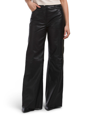 Leather Lennon Pants For Women, Polyester/Leather | TJ Maxx