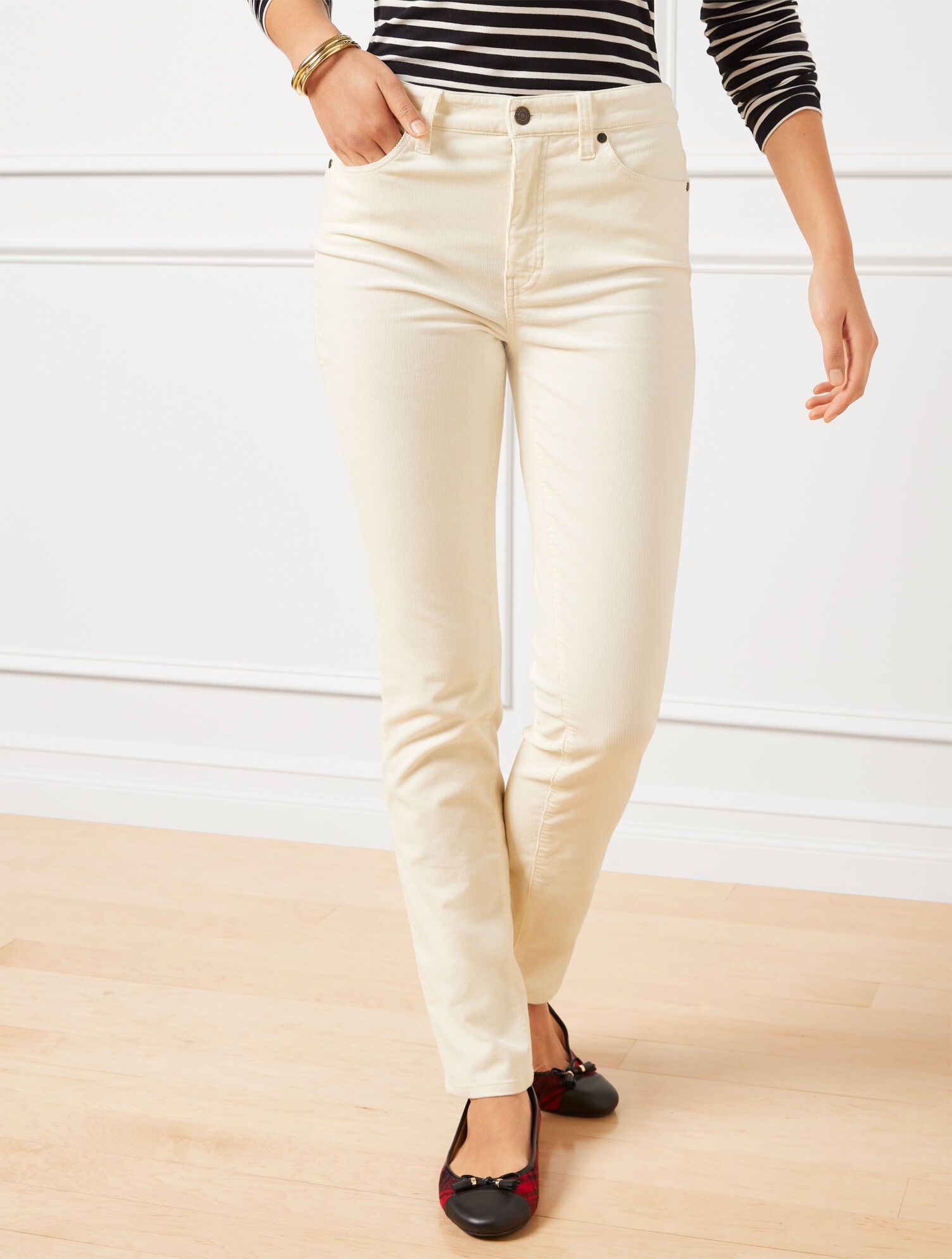 Stretch Corduroy Straight Leg Pants - Curvy Fit | Talbots