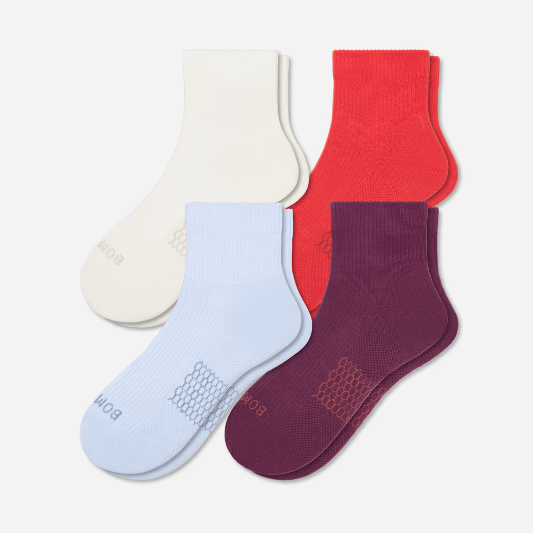Women's Modern Rib Quarter Sock 4-Pack | Bombas