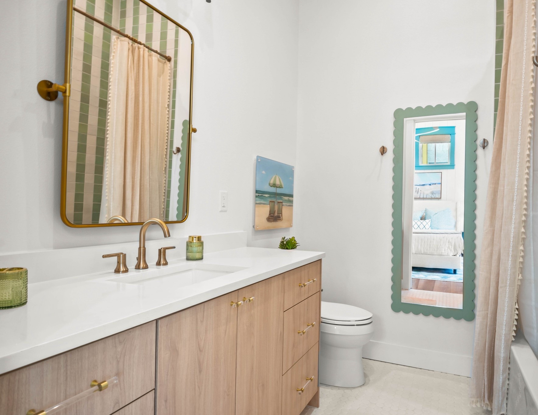 A touch of green, a dash of coastal charm—loving this shower tile & pattern! 🌴🍋‍🟩
#CoastalLiving #BathroomDesign

#LTKHome