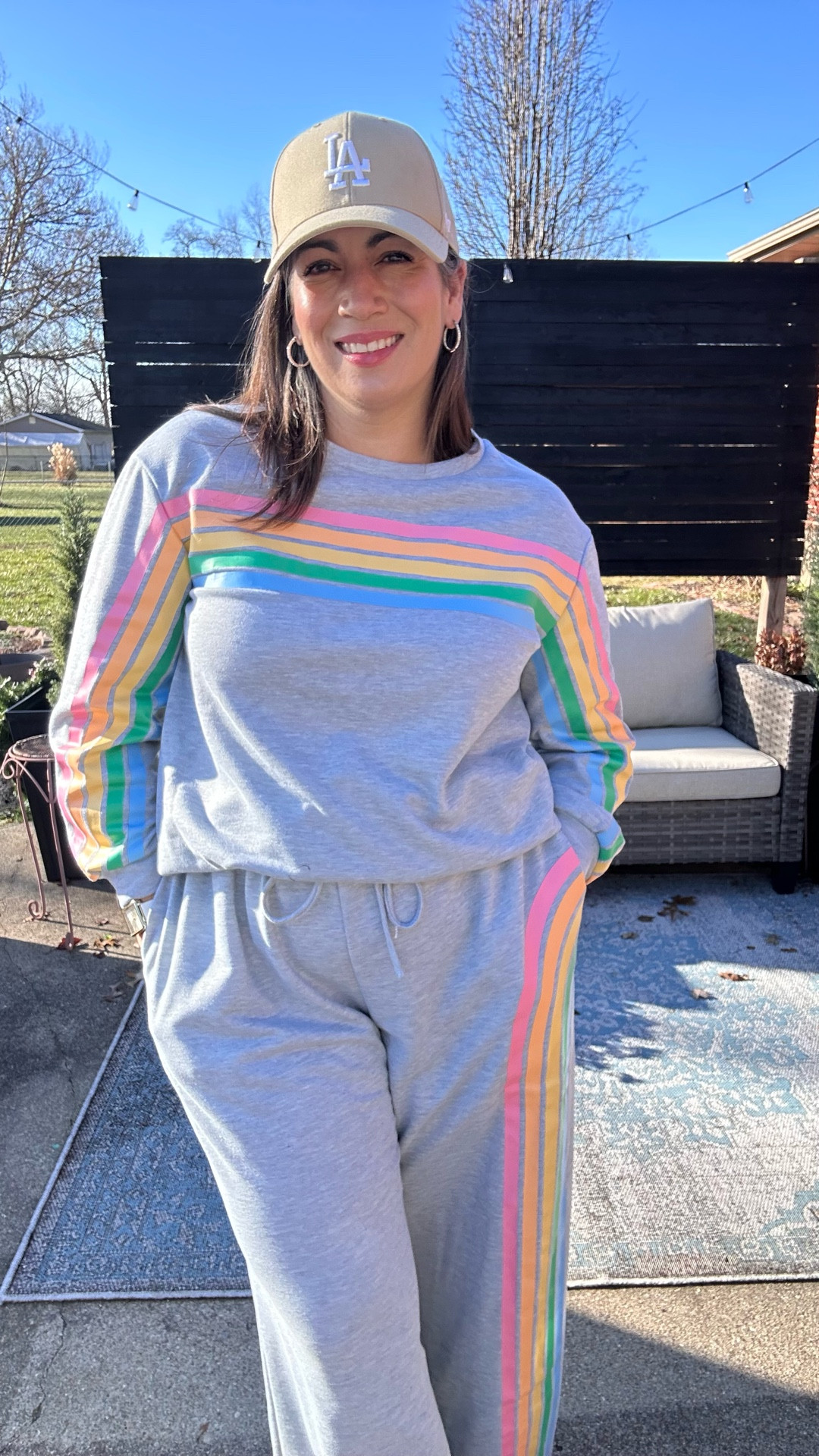 Pastel rainbow energy, but make it comfy. True to size, thick-thigh friendly, and the kind of set you’ll actually reach for. 

Follow @nicholebabinec for more mid-plus size style inspiration ✨

Set comes in sizes 10–30 @bloomchic 

#bloomchic #bodydiversity #loungewear #curvystyle

#LTKPlusSize #LTKootd #LTKMidsize