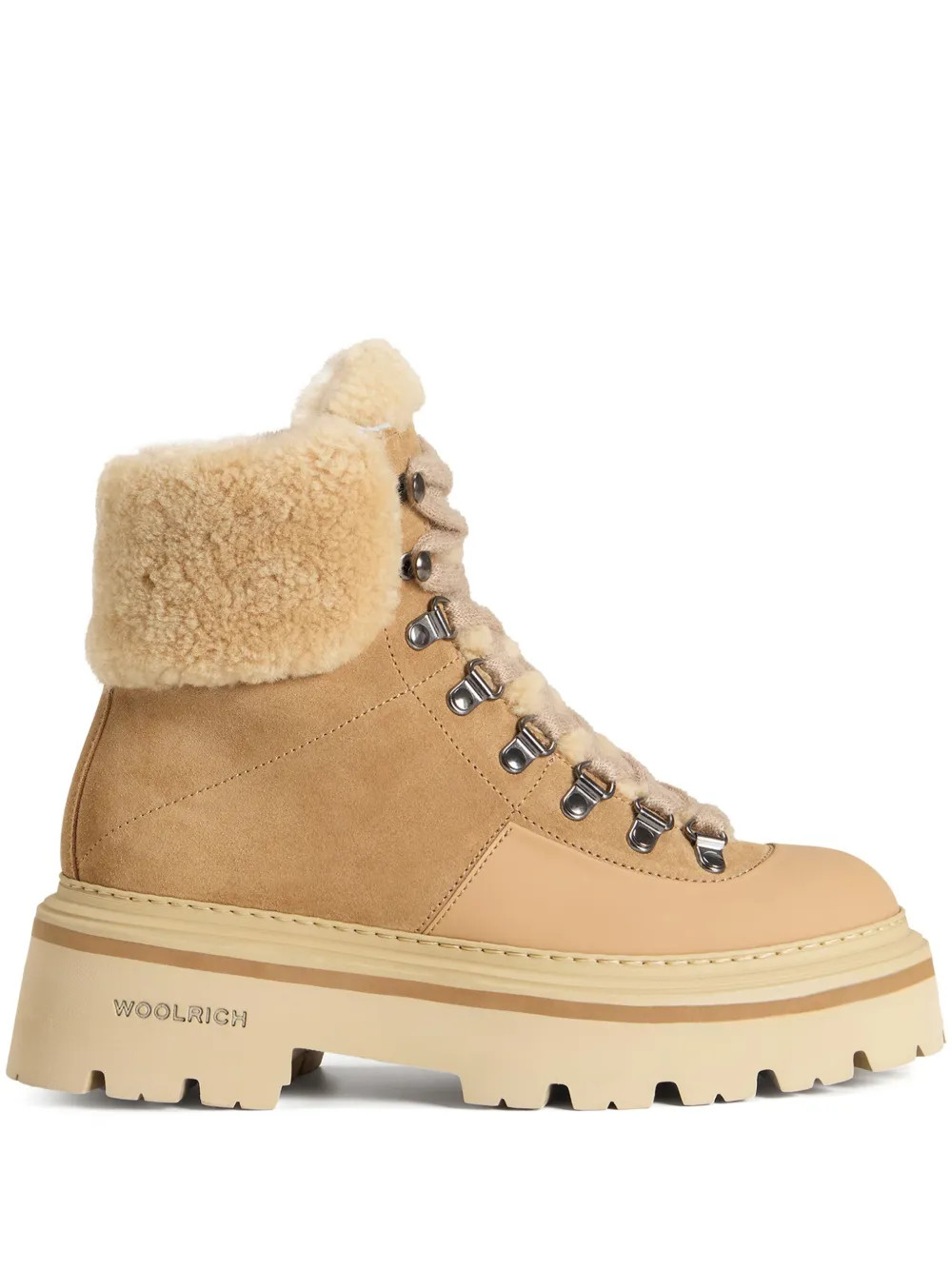 Woolrich Sheepskin Hiking Boots - Farfetch | Farfetch Global