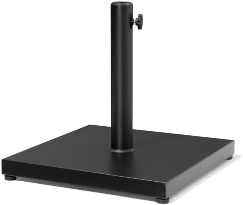 43lb Patio Umbrella Base Stand, Outdoor Square Concrete Stand Heavy Duty Market Umbrella Pole Hol... | Amazon (US)