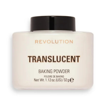 Revolution Beauty Loose Baking Powder Makeup Setting Powder Long Lasting Coverage Mattifies & Reduces Shine Translucent 1.13 Oz C9 | Walmart (US)