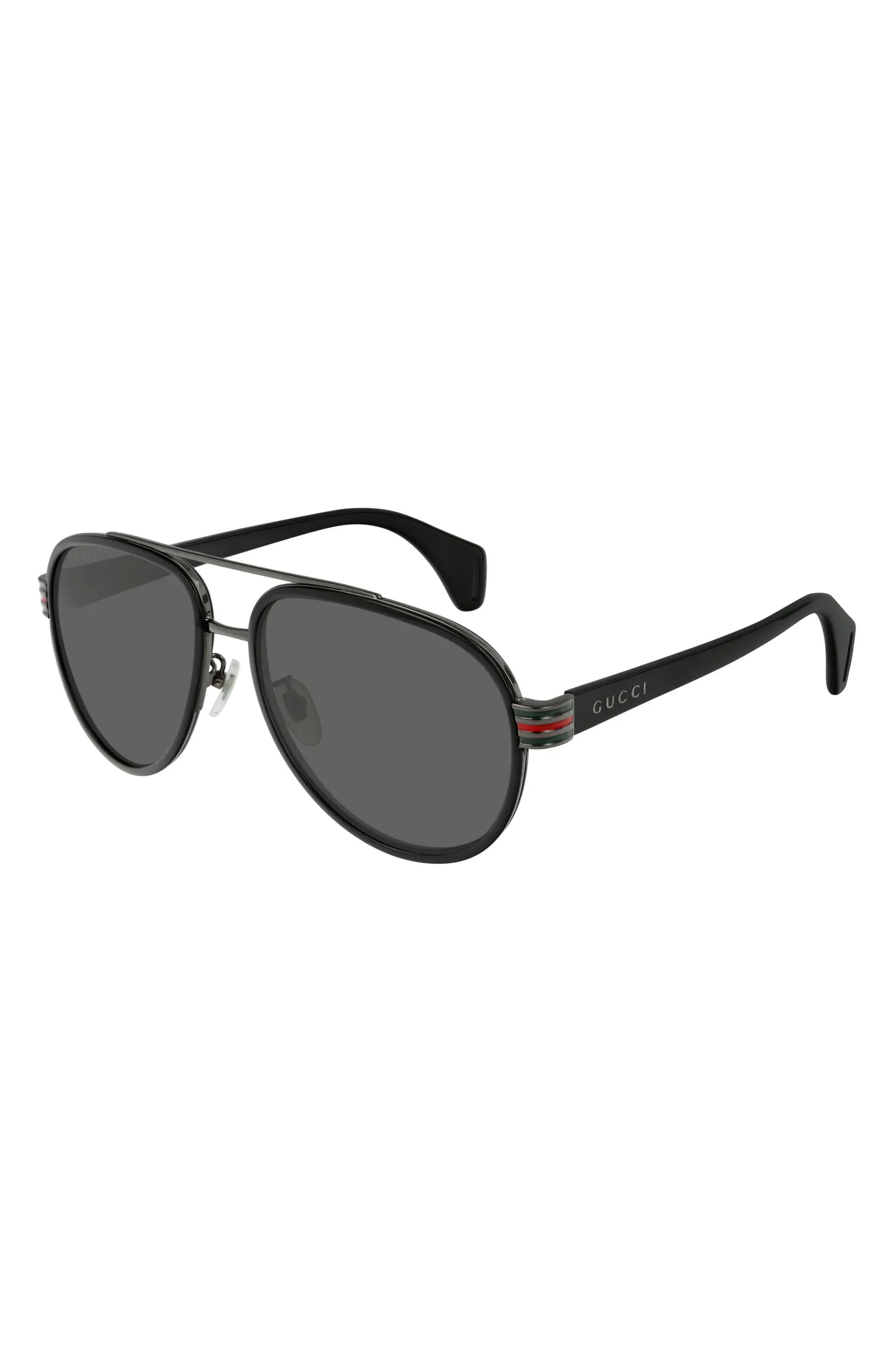 Gucci 58mm Polarized Aviator Sunglasses | Nordstrom | Nordstrom
