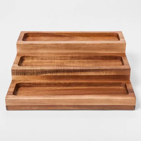Stained Acacia 3 Tier Spice Rack - Threshold™ | Target