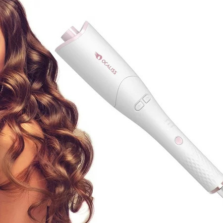 Automatic Hair Curler Seizeen Professional Anti-Tangle Automatic Curling Iron with 3 Temperature Ceramic Rotating Curling Wand with Auto Shut-Off Fast-heating Wave Curler for Hair Styling L0010 | Walmart (US)