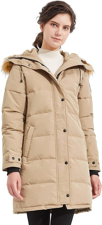 Orolay Women's Thickened Down Coat with Adjustable Hood Warm Winter Jacket | Amazon (US)