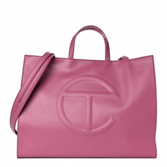 TELFAR Vegan Leather Large Shopping Bag Corned Beef | Fashionphile