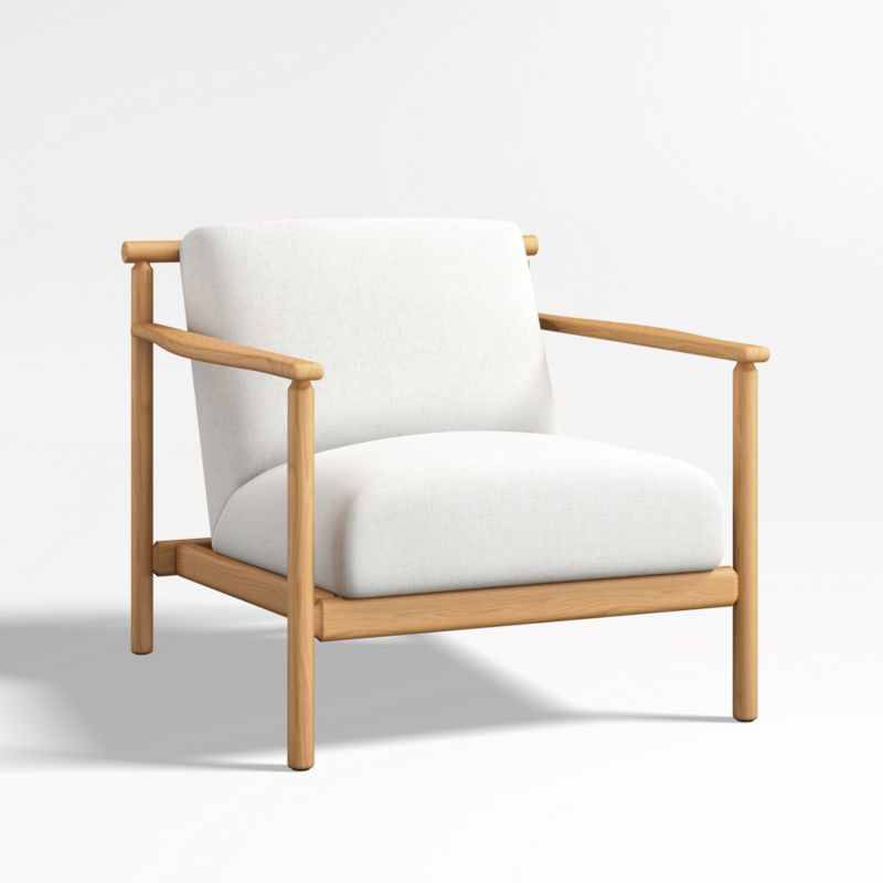 Ojai Upholstered Wood Frame Accent Chair + Reviews | Crate & Barrel | Crate & Barrel