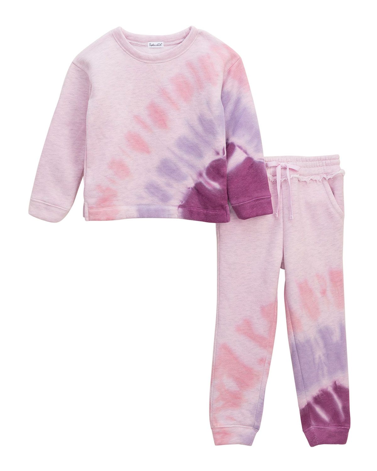 Girl's 2-Piece Tie-Dye Sweater Set, Size 2-6 | Neiman Marcus