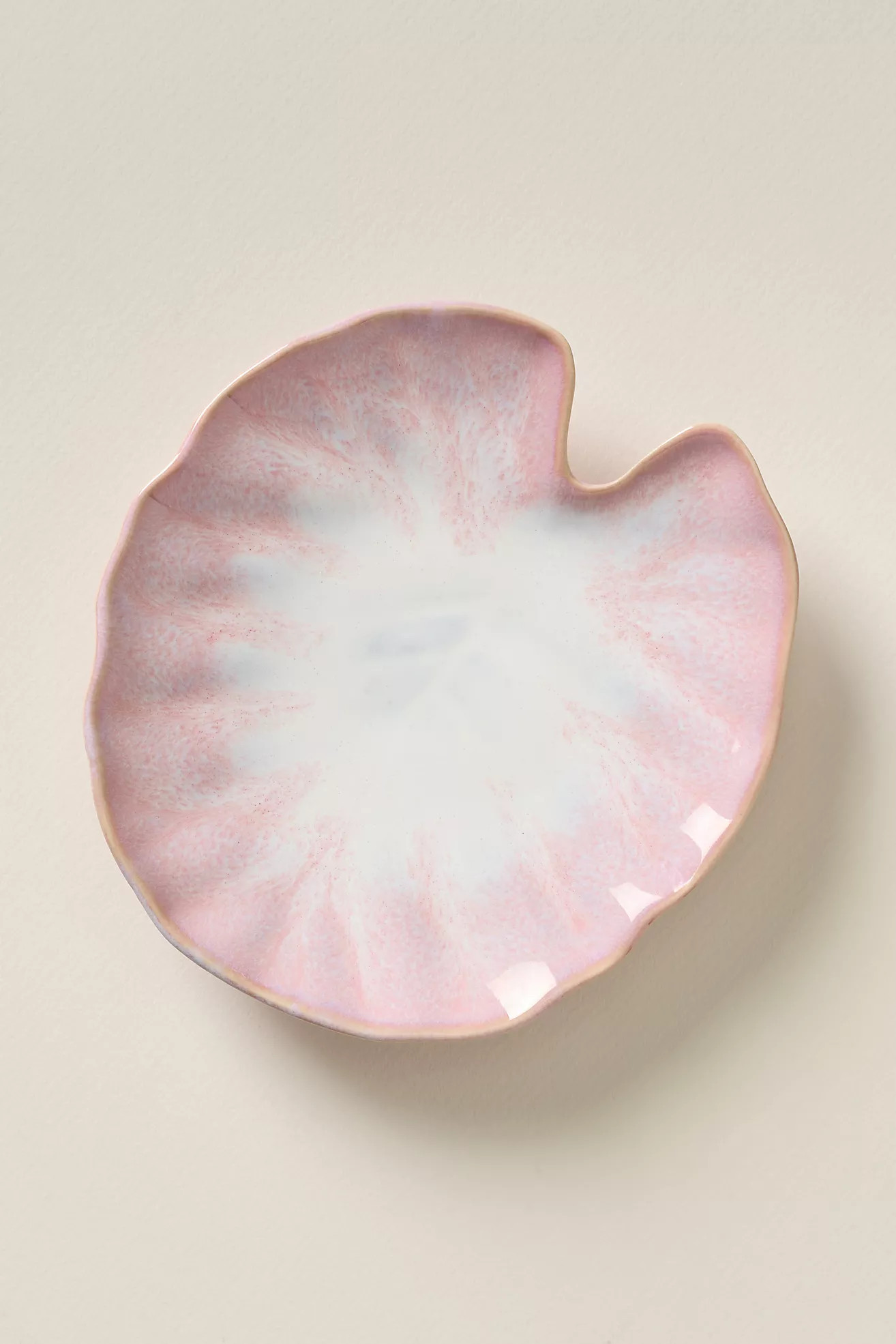 Lilypad Portuguese Stoneware Canape Plate | Anthropologie (US)