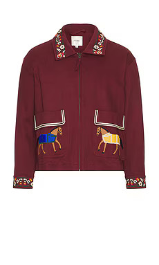 Found Oxblood Horse Equine Jacket in Oxblood from Revolve.com | Revolve Clothing (Global)
