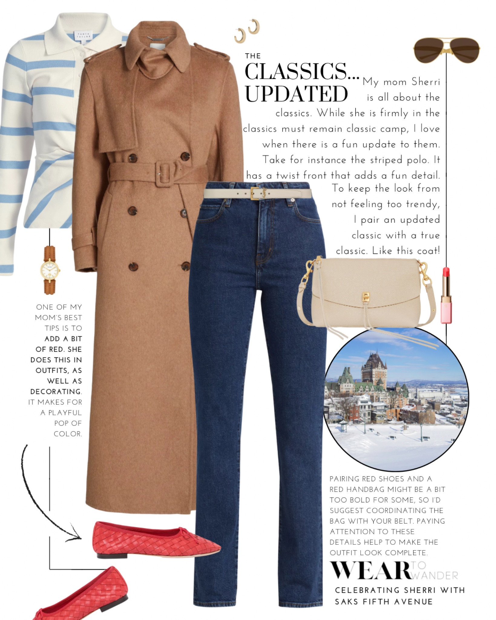 They say you should never meet your heroes in person, but what happens when you grow up with one? My mom was a single mom of three most of my childhood and worked endlessly to provide for us as well as make life beautiful. She had been a seamstress before she had us, giving her a great eye for quality and style in both fashion and decorating. On weekends we would hop in the car and travel to museums and go to antique stores. So much of what I love today was a gift she gave me through her limited time and money with the intention of opening our eyes to a whole world beyond our home. 

It’s hard to put into words how much I love and appreciate my mom, and I doubt I’ll ever find the right ones to share. This year marks a big birthday milestone for her and we are all gathering together to celebrate her. Sherri. In my personal life she has been by my side from the beginning, so it felt appropriate to partner with @Saks as I searched for looks to wear for her birthday weekend. 

Saks has been a brand that has been by my side since the beginning of Wear to Wander. It’s been an honor to create a relationship with the store my mom taught me about when I was little. #Saks #SaksPartner 

#LTKWatchNow #LTKStyleTip #LTKSeasonal