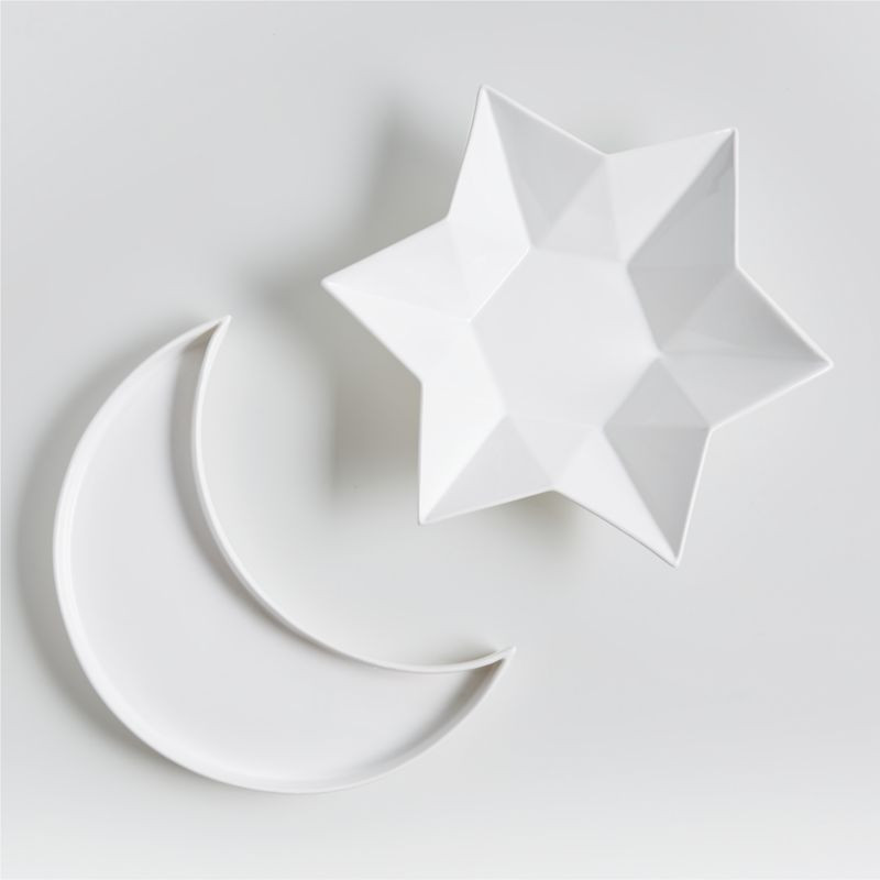 Celestial Star Bowl and Moon Platter | Crate and Barrel | Crate & Barrel