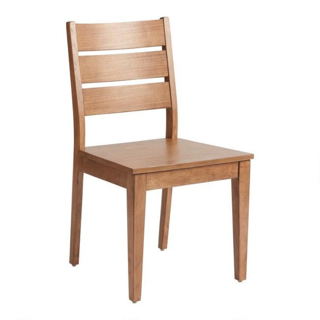 Vintage Acorn Ladder Back Caspian Dining Chair Set Of 2 | World Market