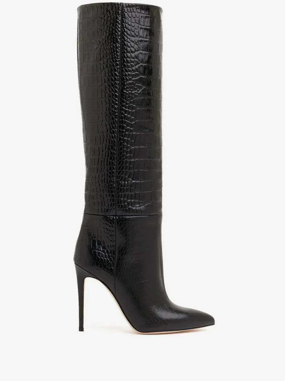 croc-effect knee-high boots | Farfetch Global