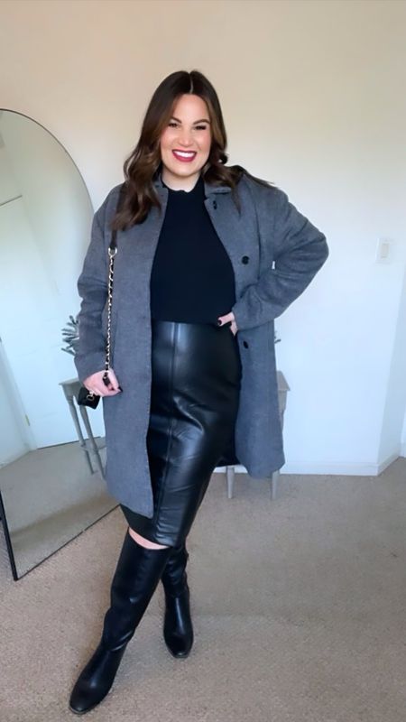 One of my favorite coats is back this year from Abercrombie! And you can save 20% with code AFLTK 
Coat- linked this years version
Skirt- size L *linked this years version
Sweater- size L *linked this years version
Boots- size 10 *linked similar

#LTKmidsize #LTKsalealert #LTKSale