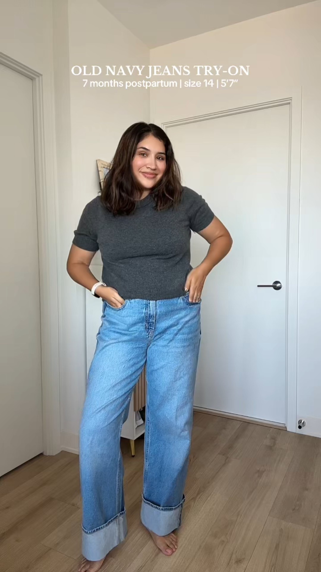Old Navy jeans try-on, barrel leg jeans, wide leg jeans, postpartum jeans 

#LTKMidsize #LTKSaleAlert #LTKSeasonal