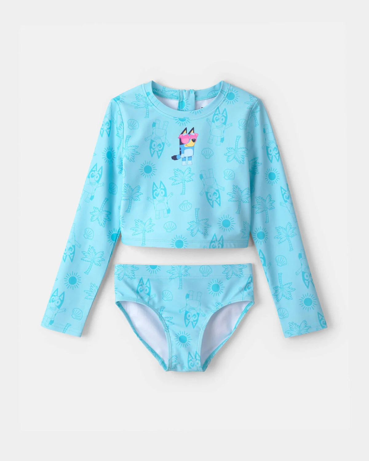 Girls 2-Piece Bluey\u2122 Rashguard Swimsuit Set - Blue | Carter's Inc
