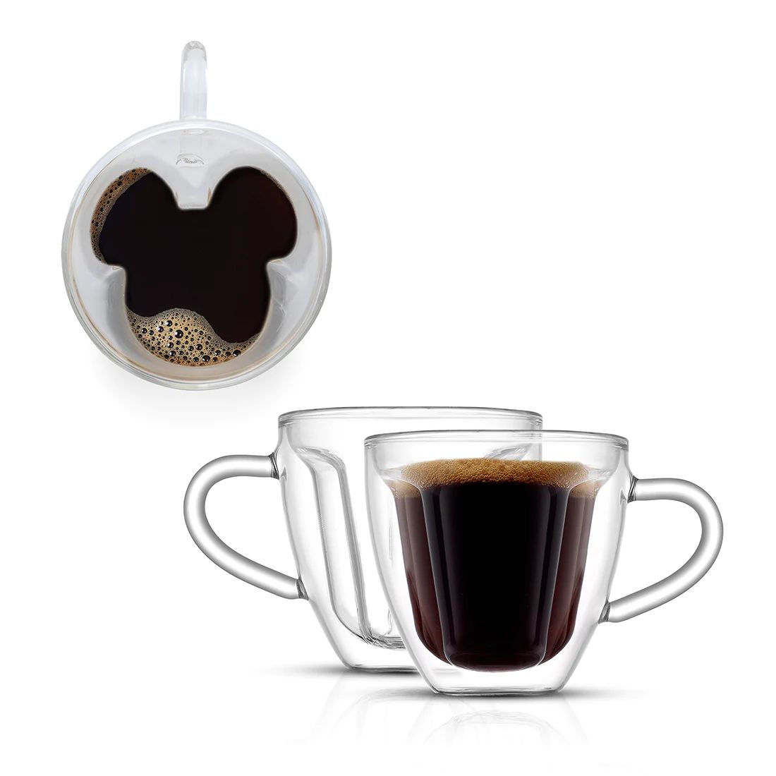 Disney Mickey Mouse 3D Espresso Cups - 5.4oz | JoyJolt