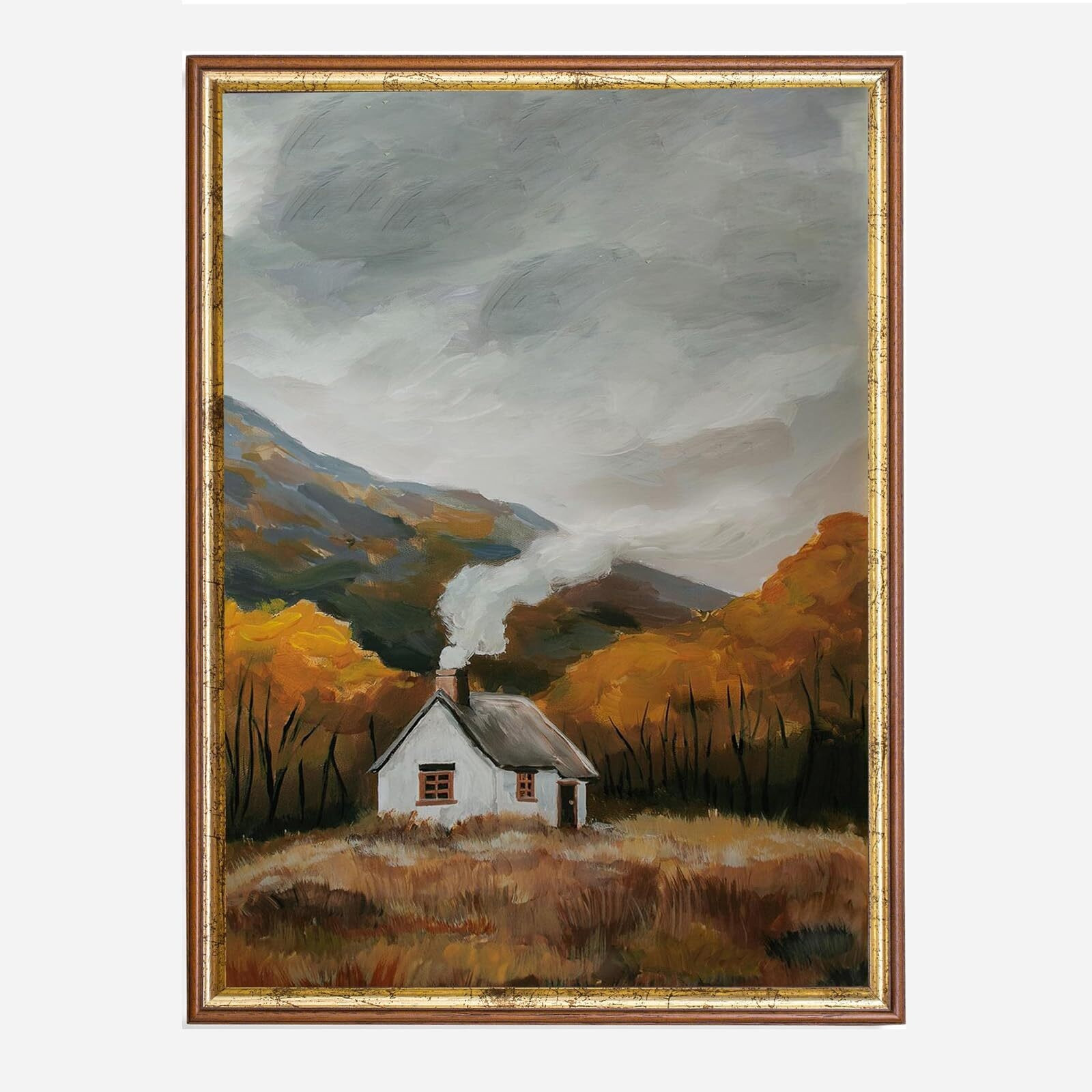 Vintage wall art Vintage Fall Landscape Wall Art for VintagE Fall Landscape Canvas Painting Count... | Walmart (US)