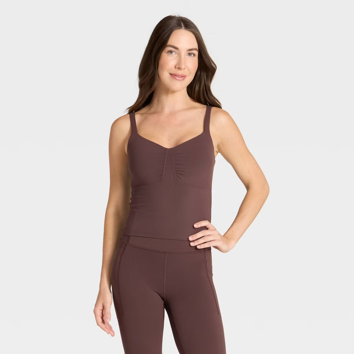 Women's Everyday Soft Ruched Cami Tank Top - All In Motion™ | Target