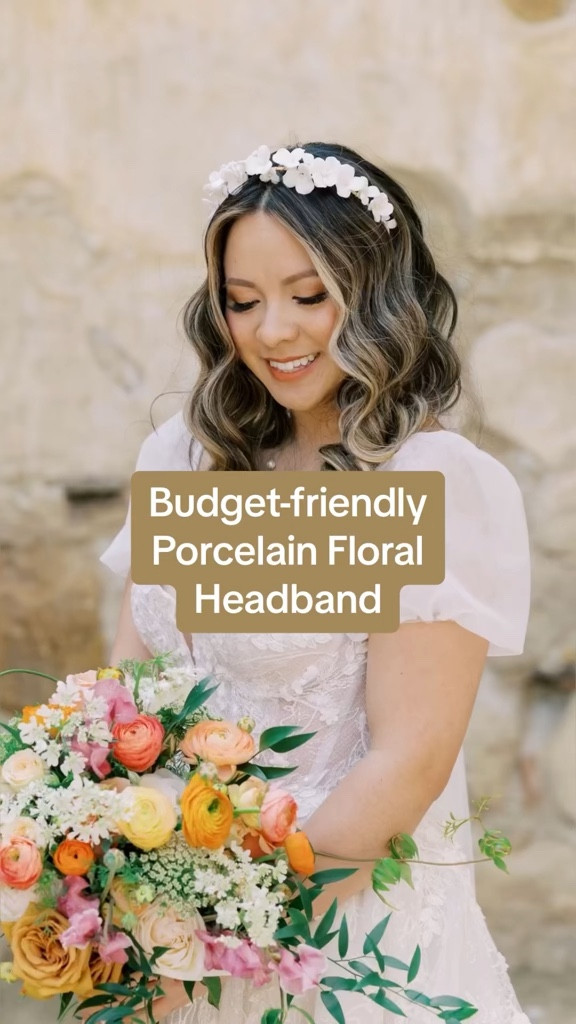 Budget friendly porcelain floral headband

#LTKWedding